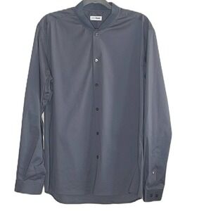 Alphatauri Gray Long‎ Sleeve Button Up Men's Shirt Size L
